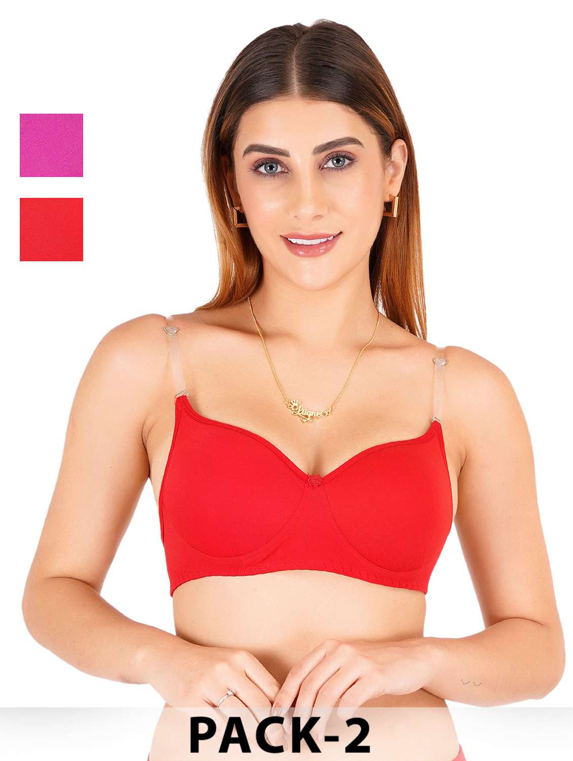 women pack of 2 non padded bra