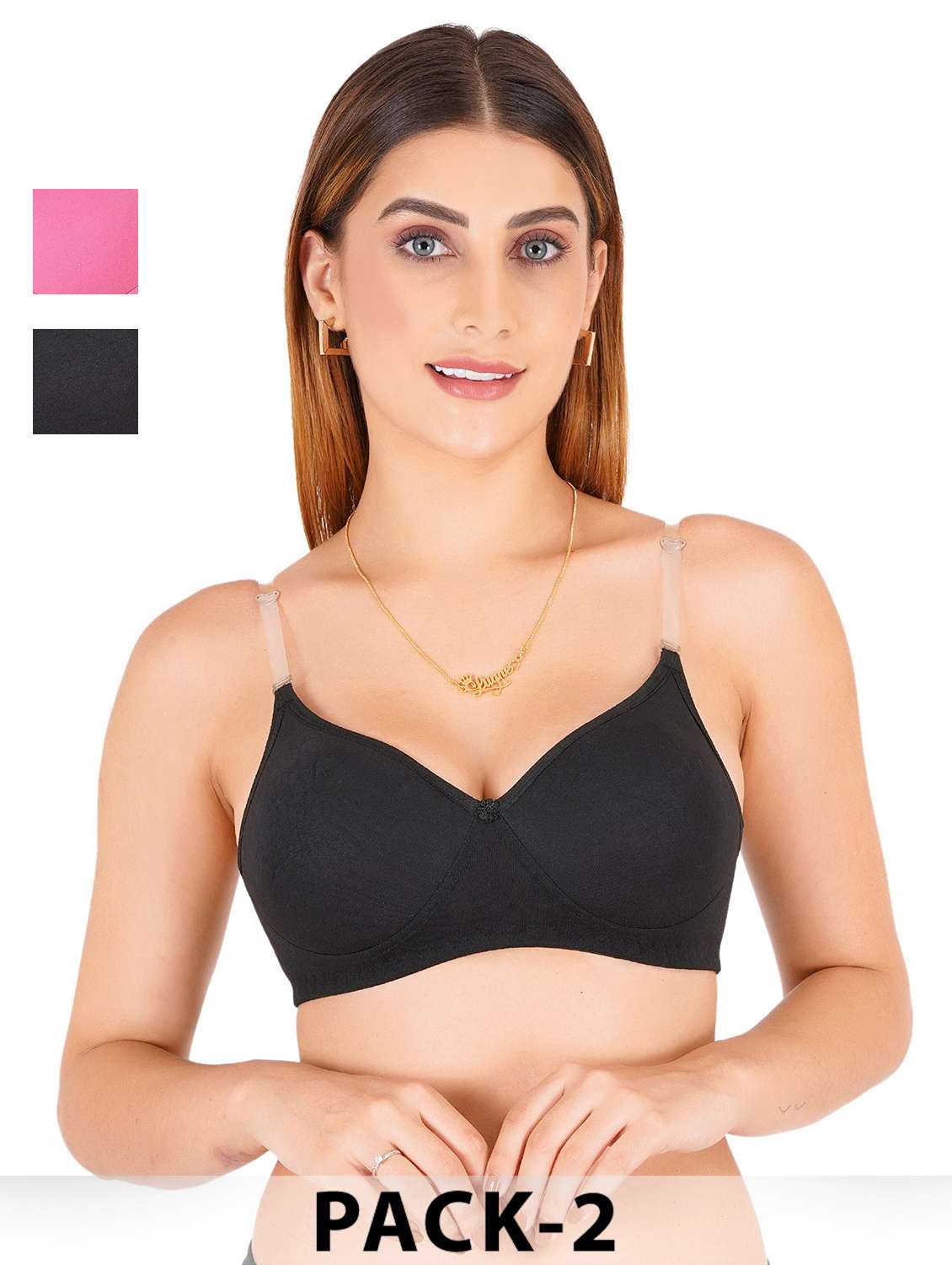 women pack of 2 non padded bra