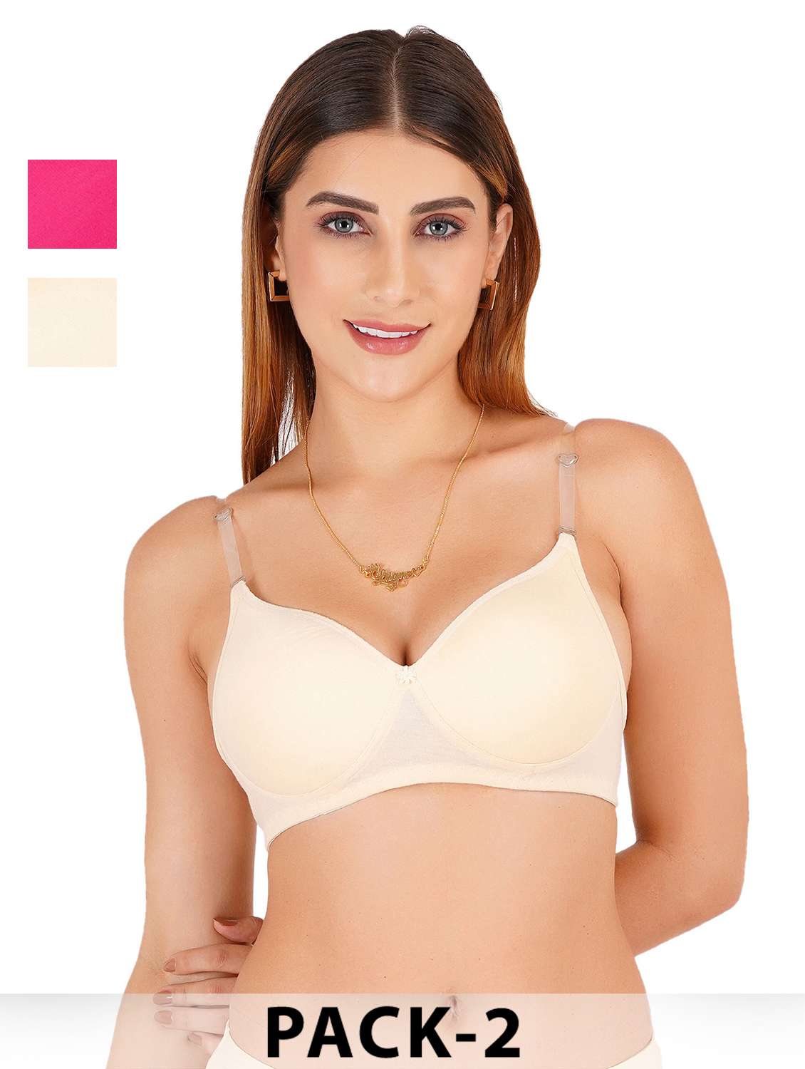 women pack of 2 non padded bra