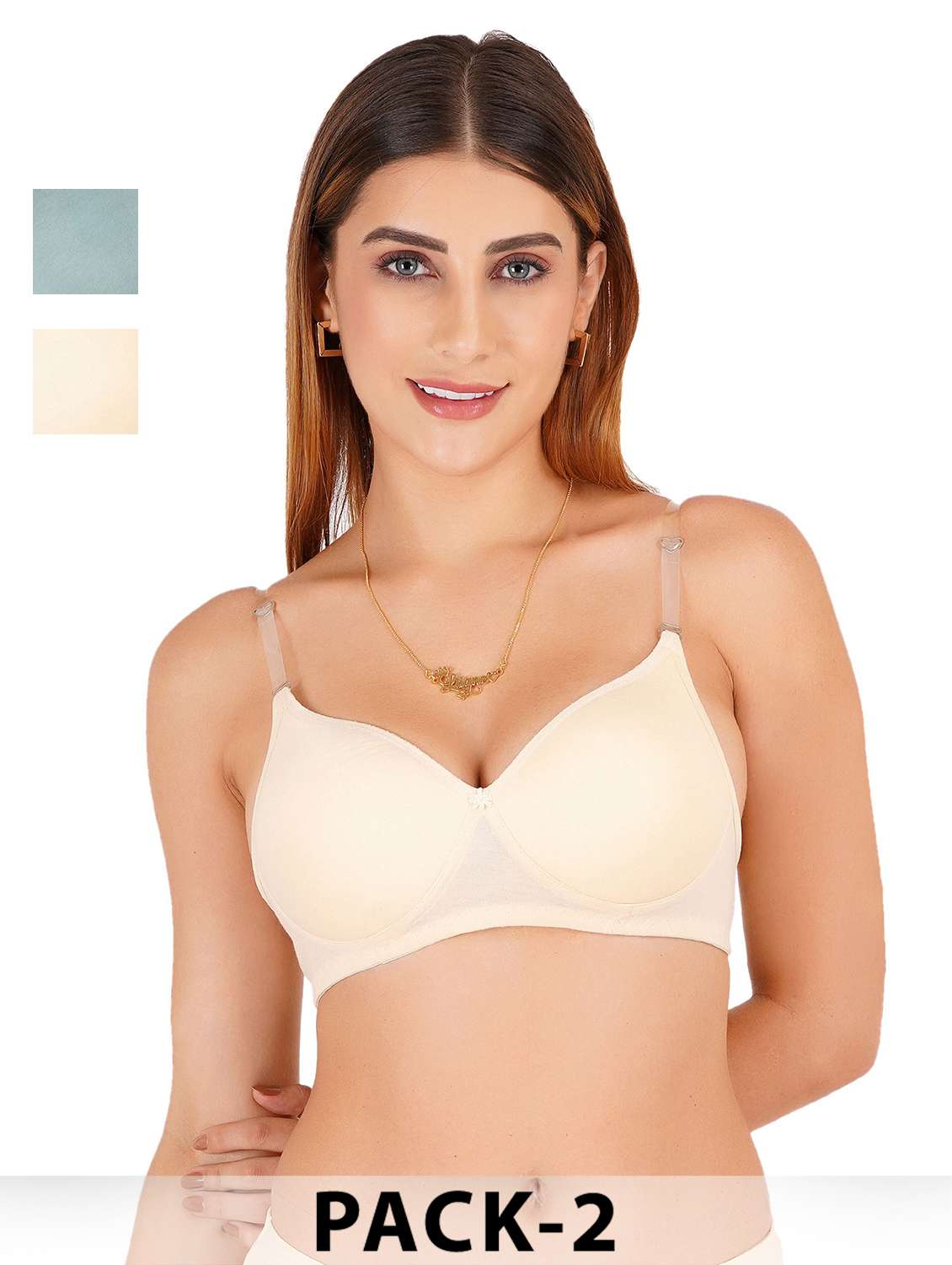 women pack of 2 non padded bra