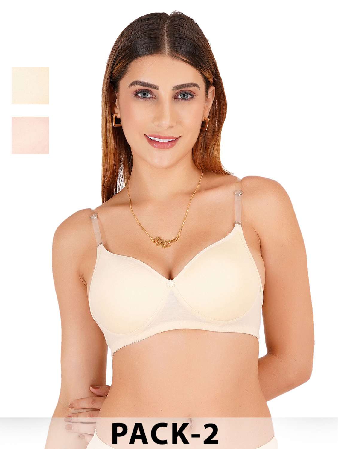 women pack of 2 non padded bra