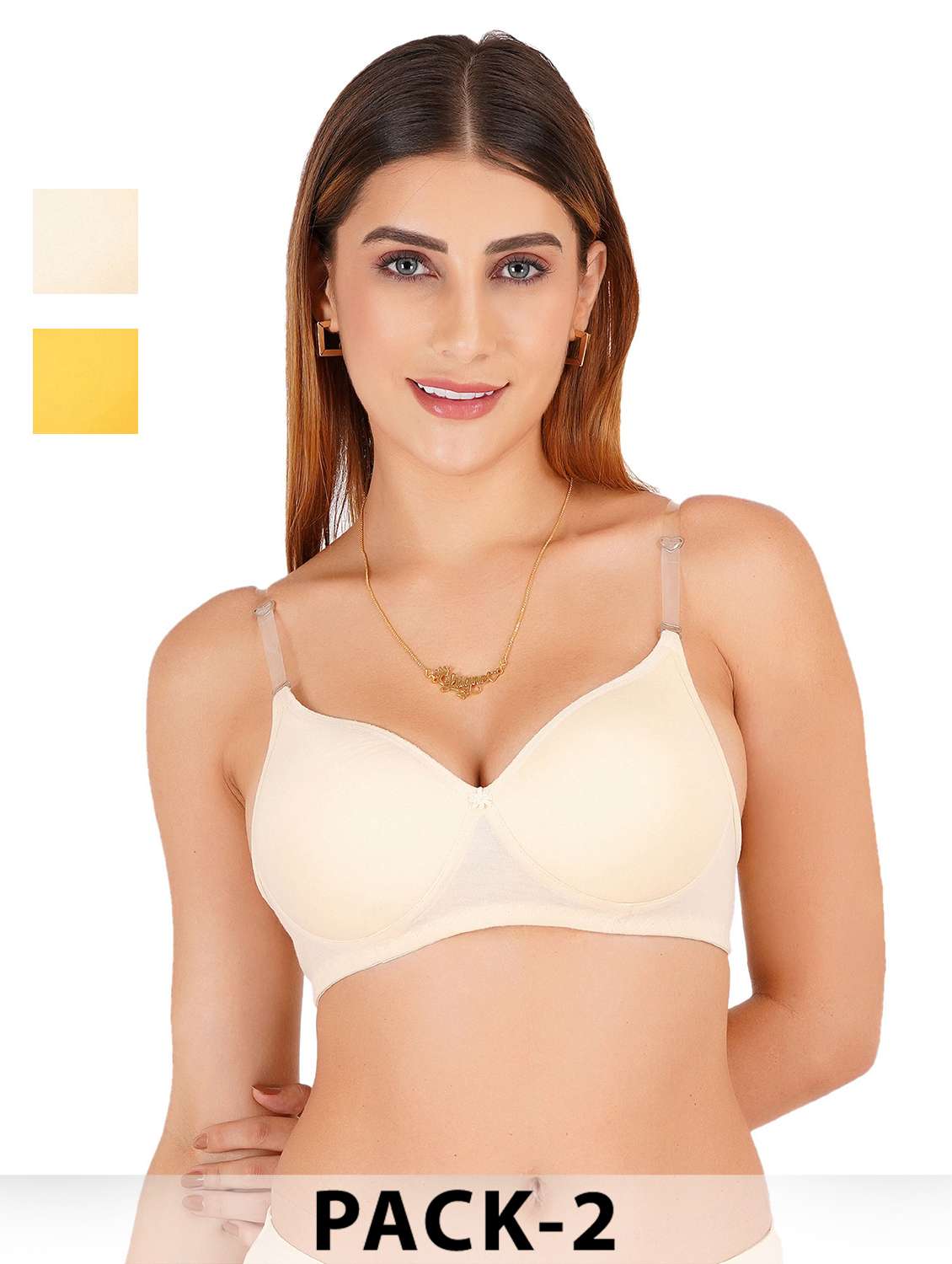 women pack of 2 non padded bra