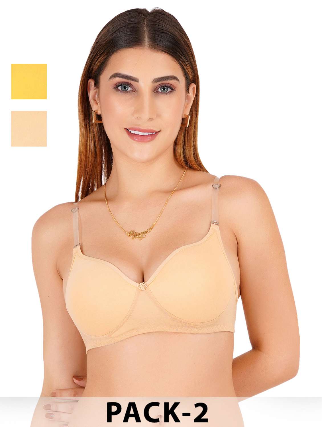 women pack of 2 non padded bra