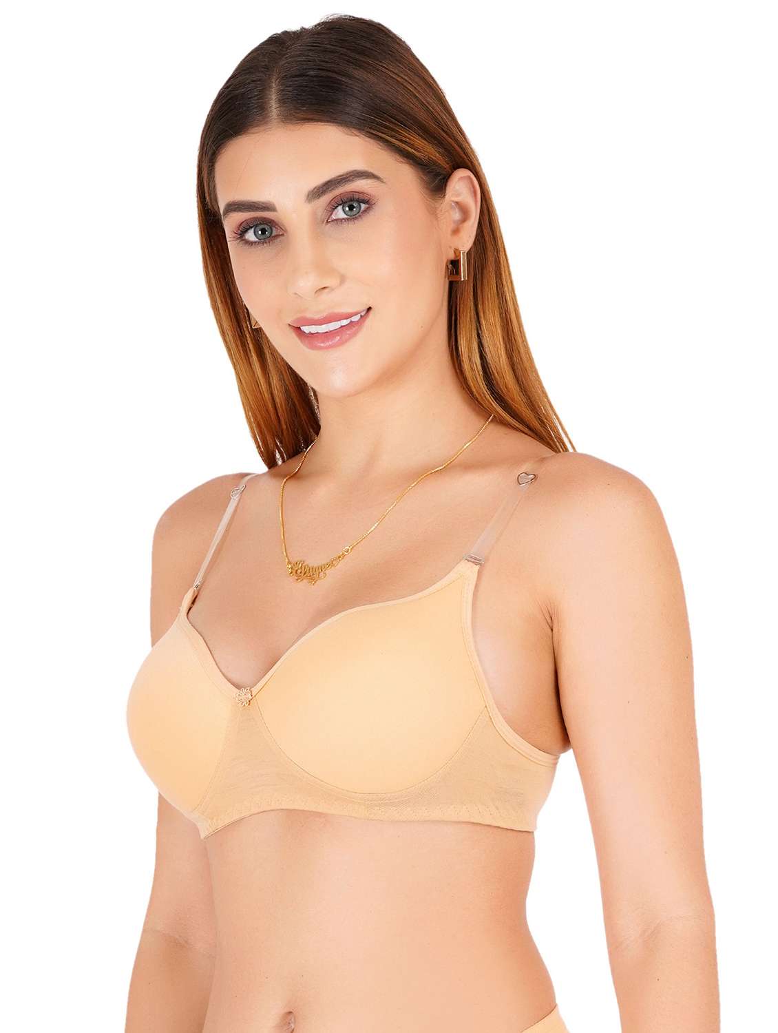 women pack of 2 non padded bra - 22443778 -  Standard Image - 3