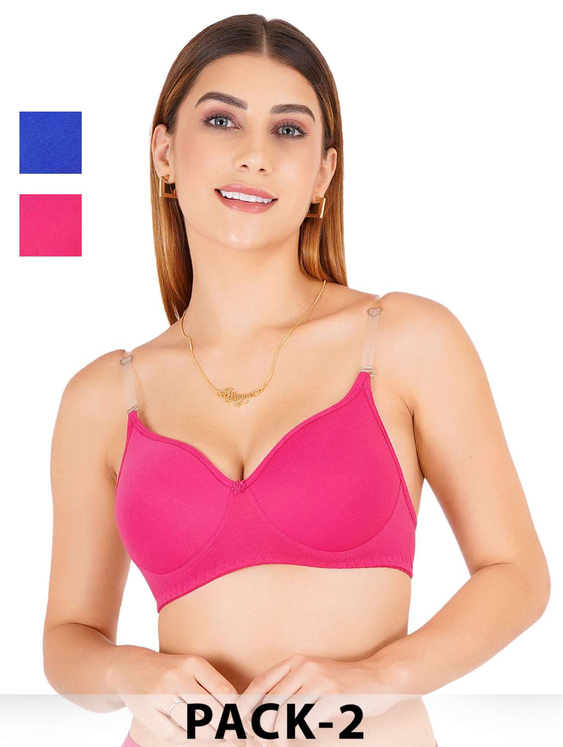 women pack of 2 non padded bra