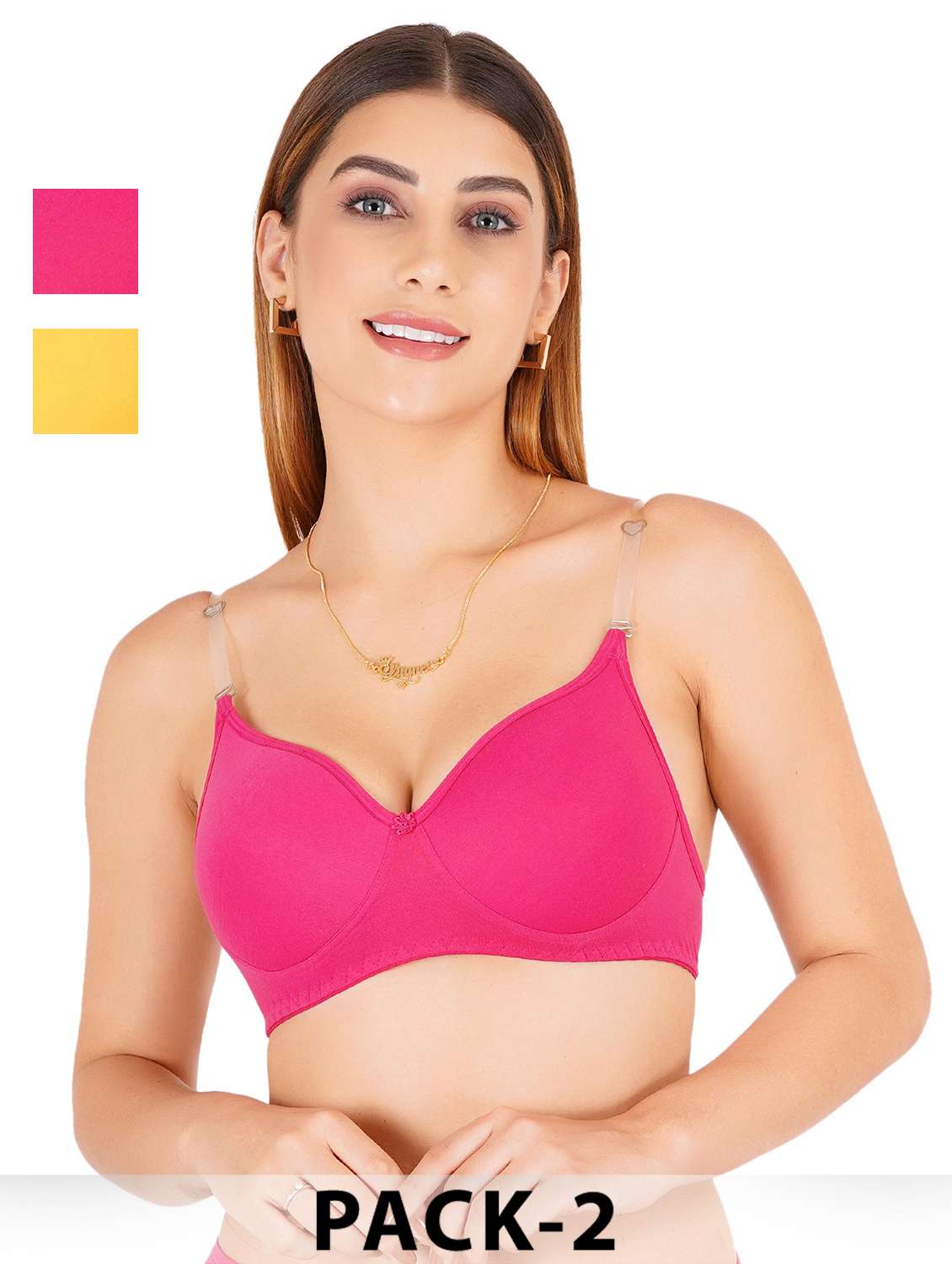 women pack of 2 non padded bra
