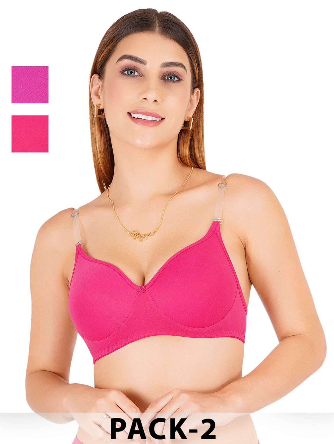 women pack of 2 non padded bra