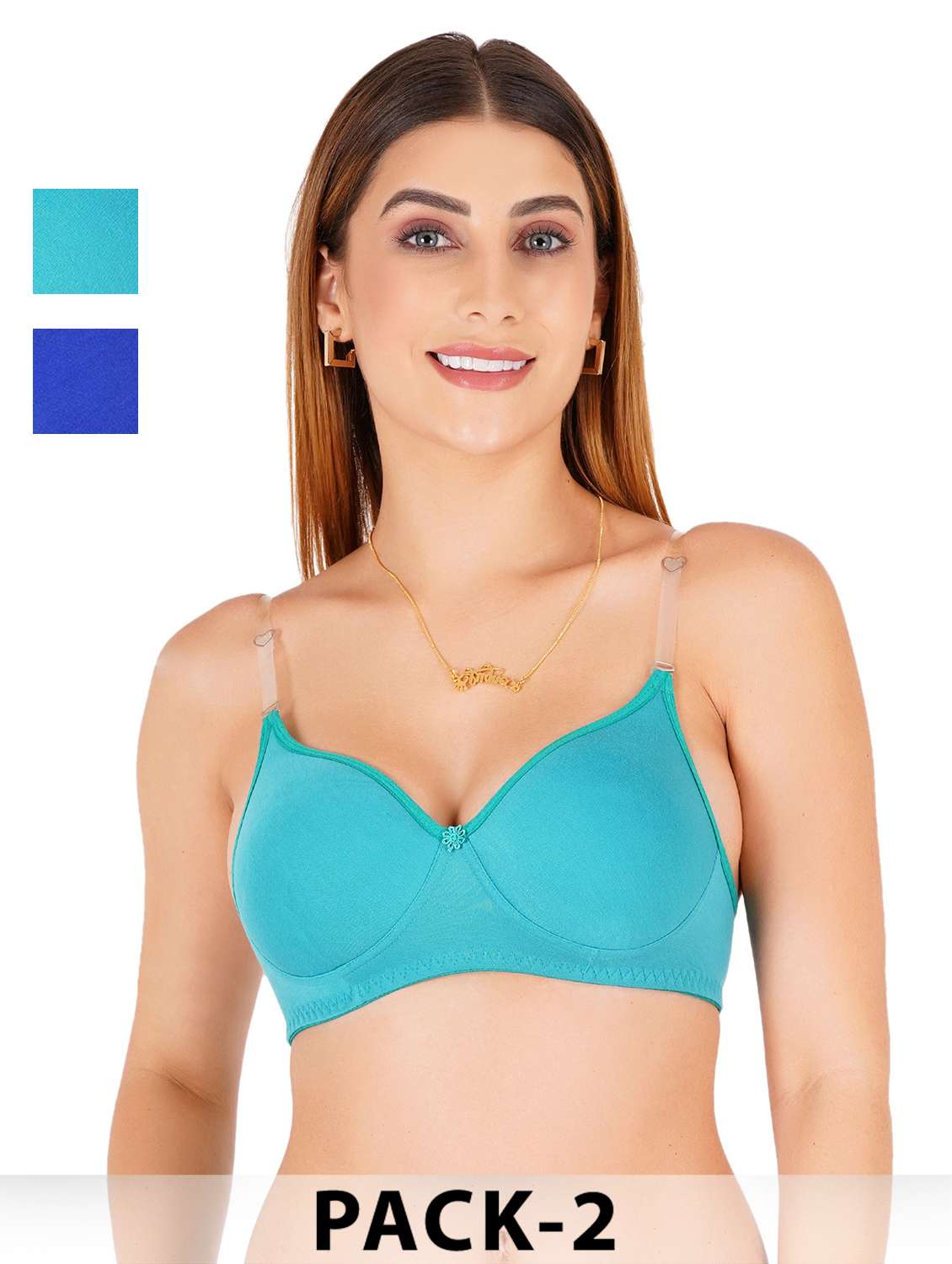 women pack of 2 non padded bra