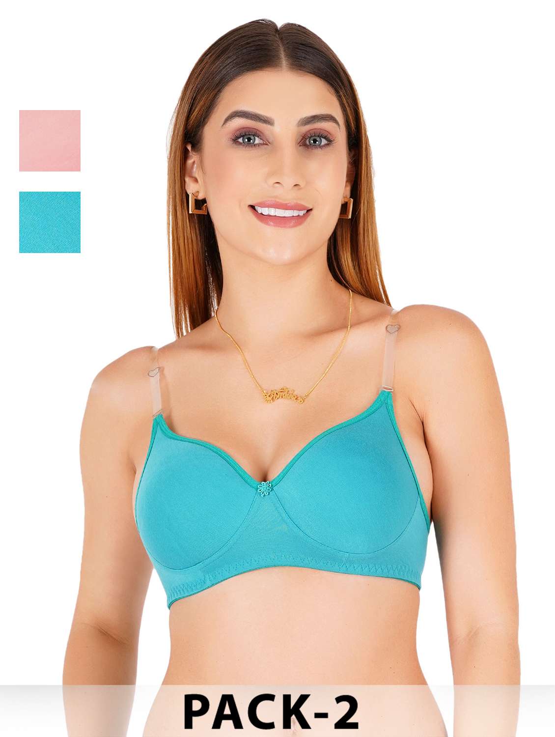 women pack of 2 non padded bra