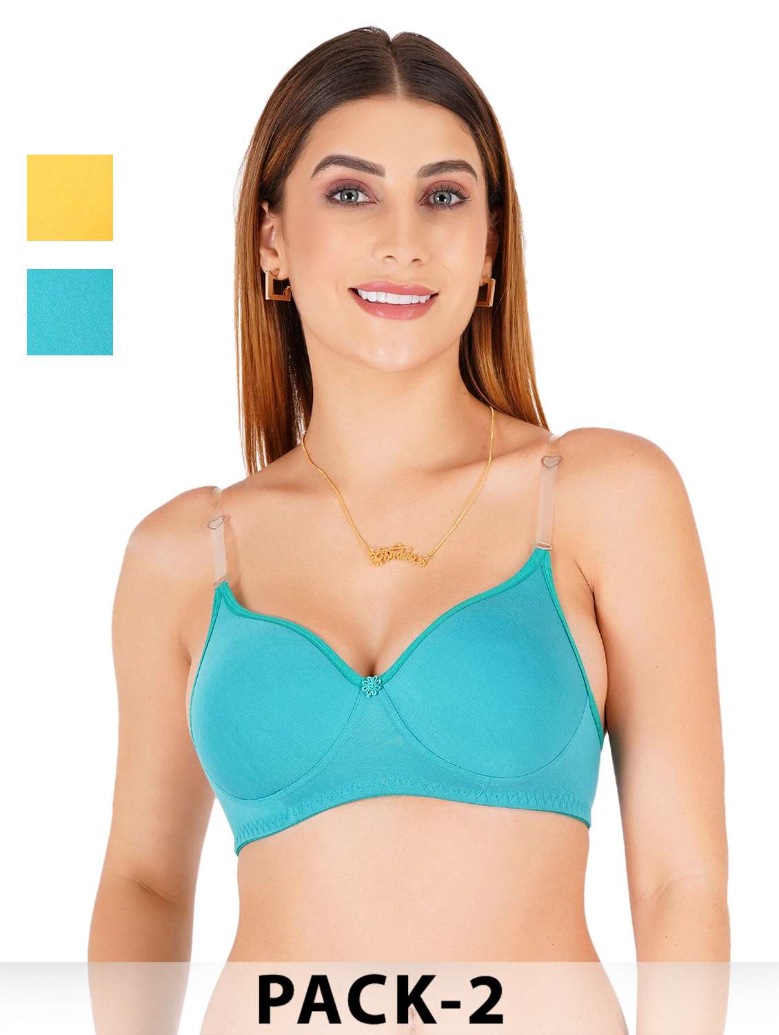 women pack of 2 non padded bra