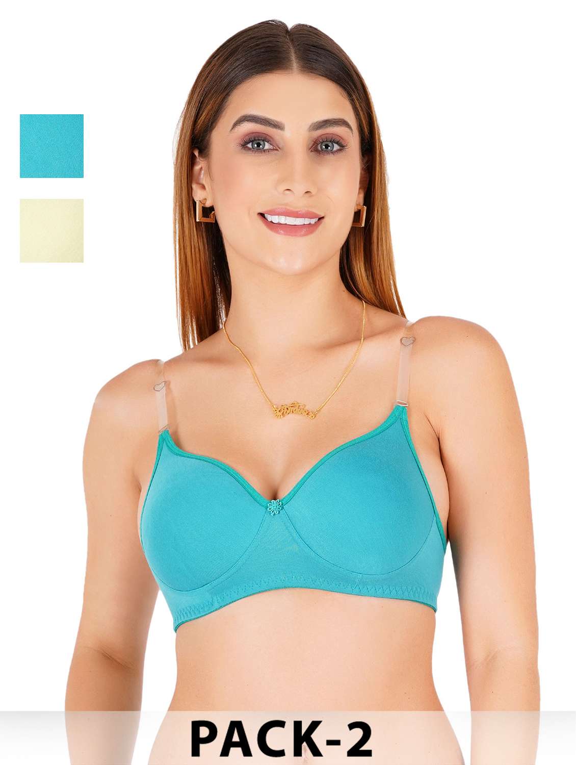 women pack of 2 non padded bra