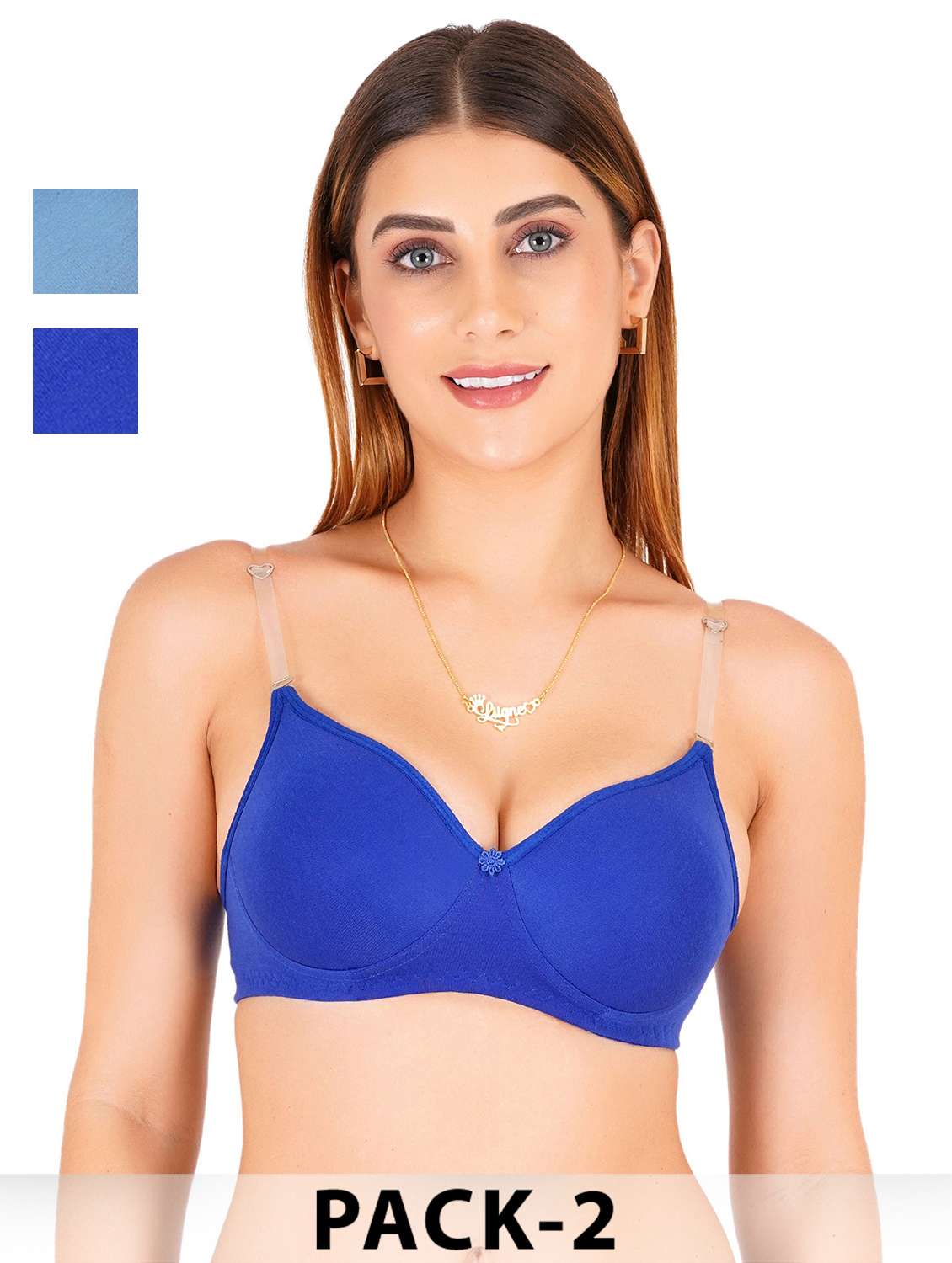 women pack of 2 non padded bra