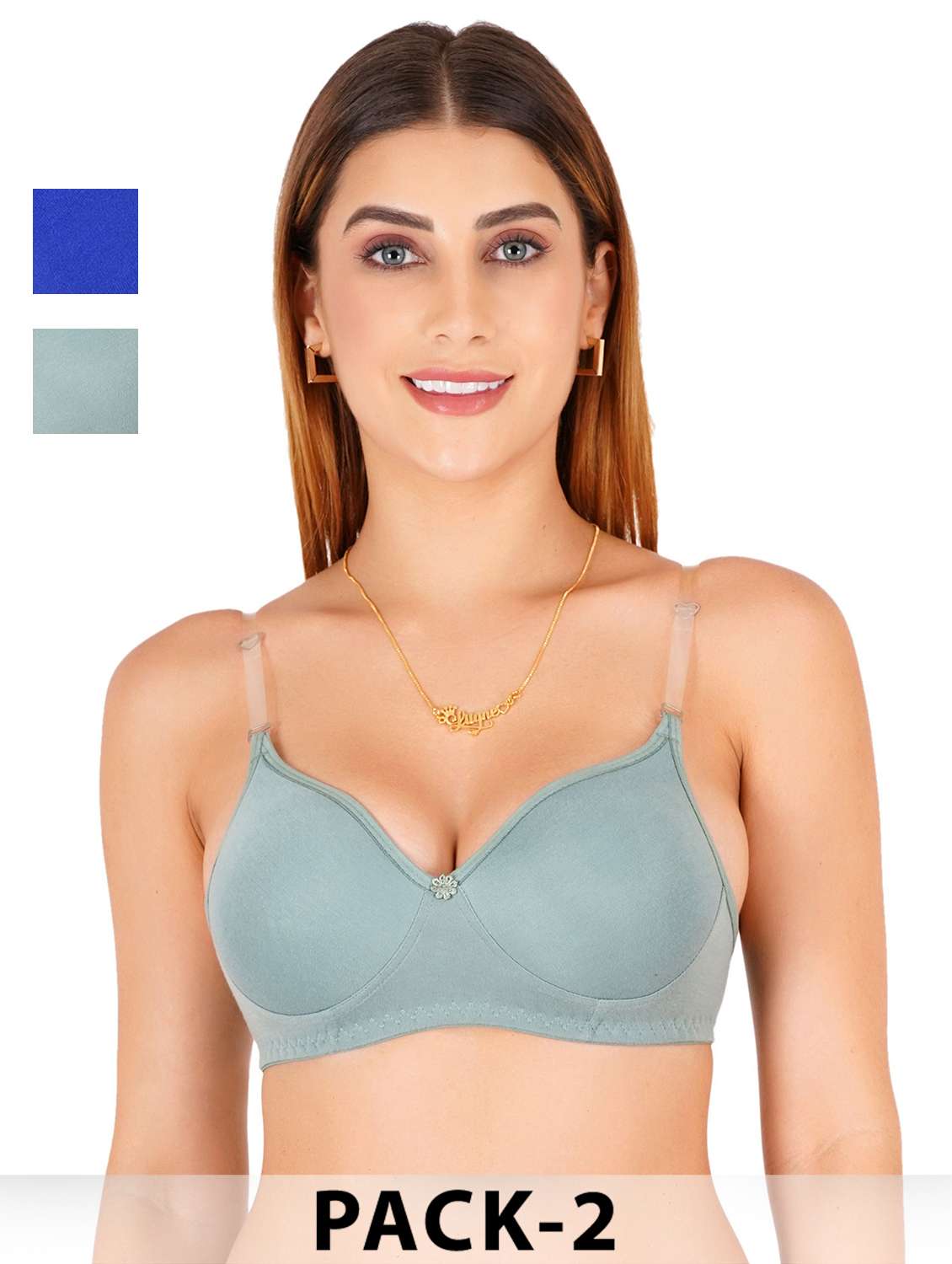 women pack of 2 non padded bra
