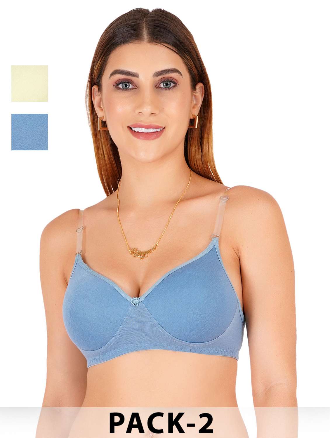 women pack of 2 non padded bra