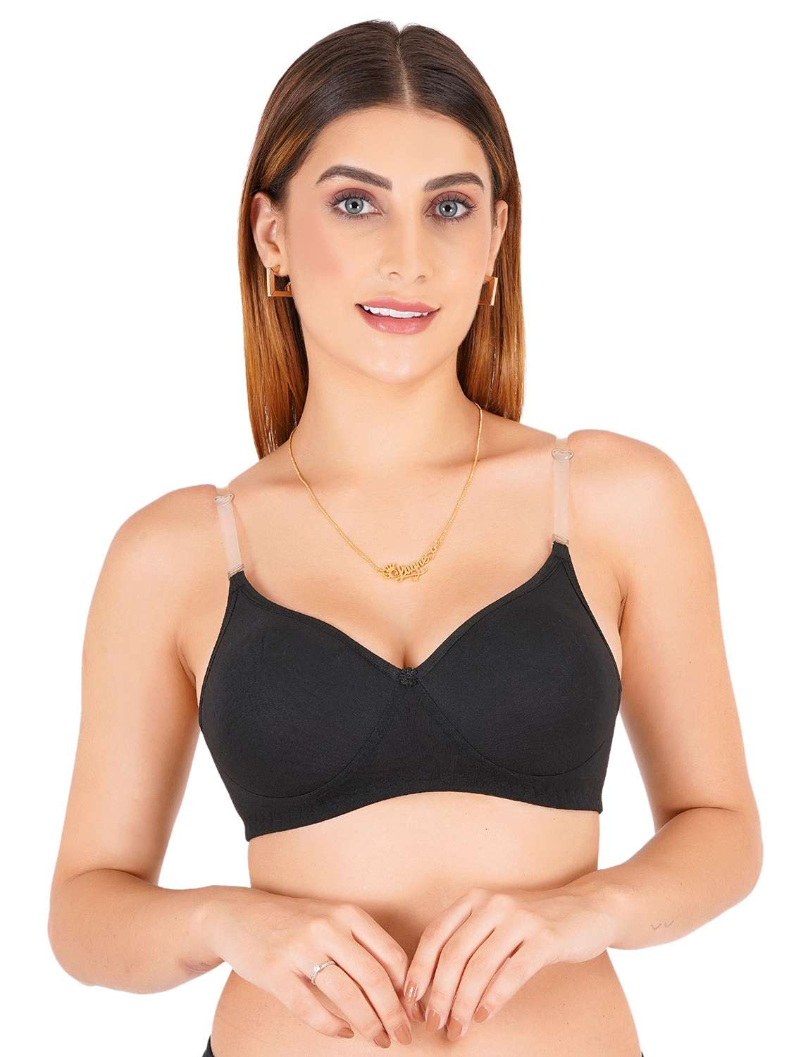 women pack of 3 non-wired bra - 22443867 -  Standard Image - 3