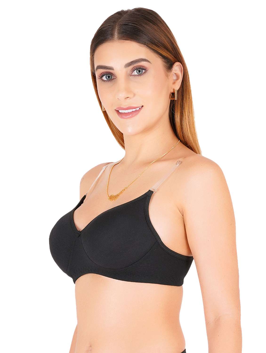 women pack of 4 non padded bra - 22444004 -  Standard Image - 5