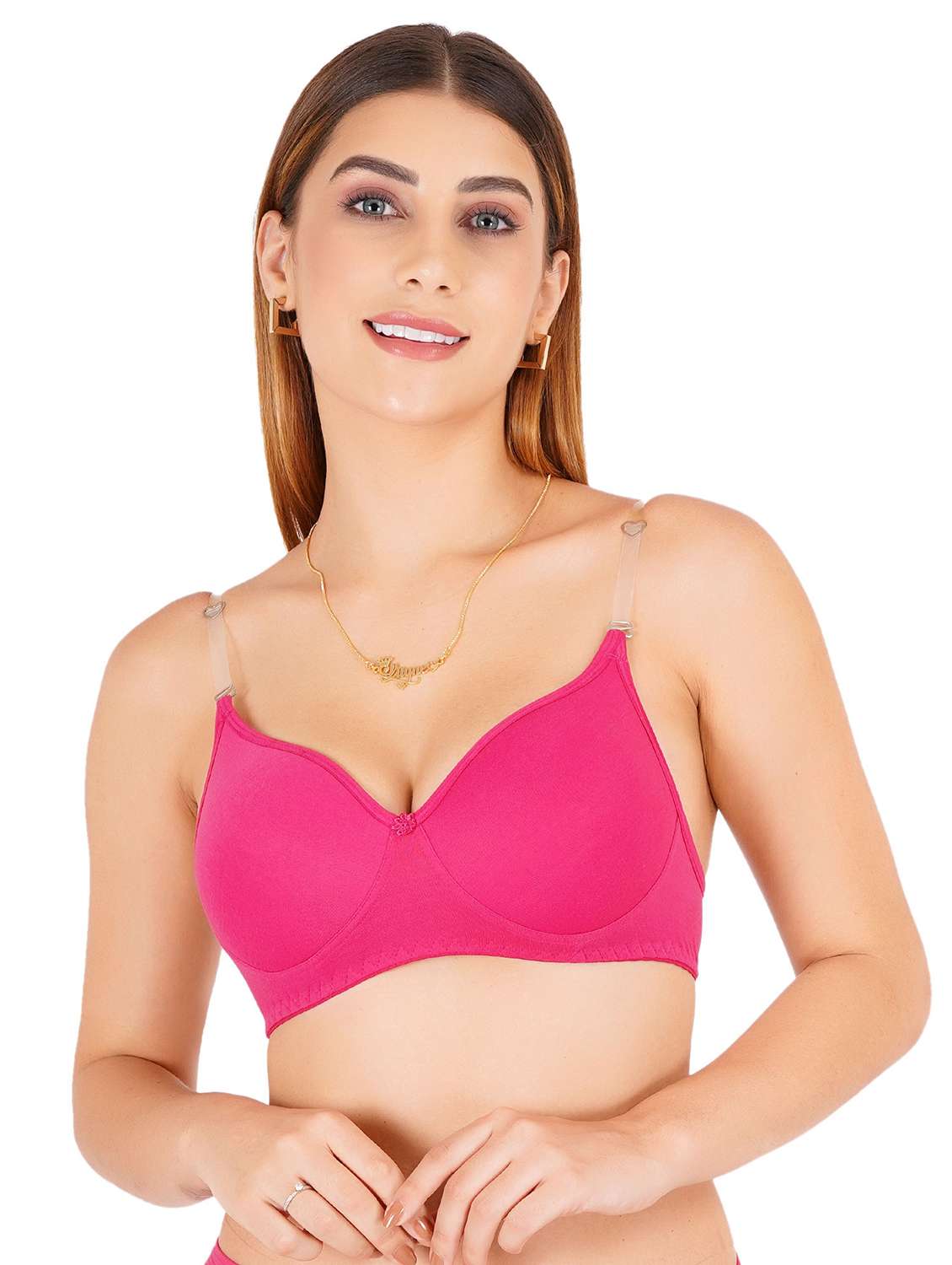 women pack of 4 non padded bra - 22444012 -  Standard Image - 3