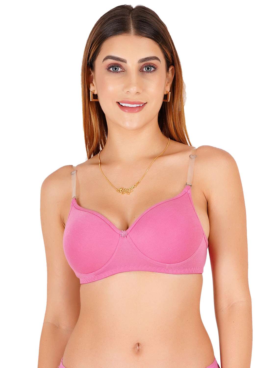 women pack of 4 non padded bra - 22444046 -  Standard Image - 3