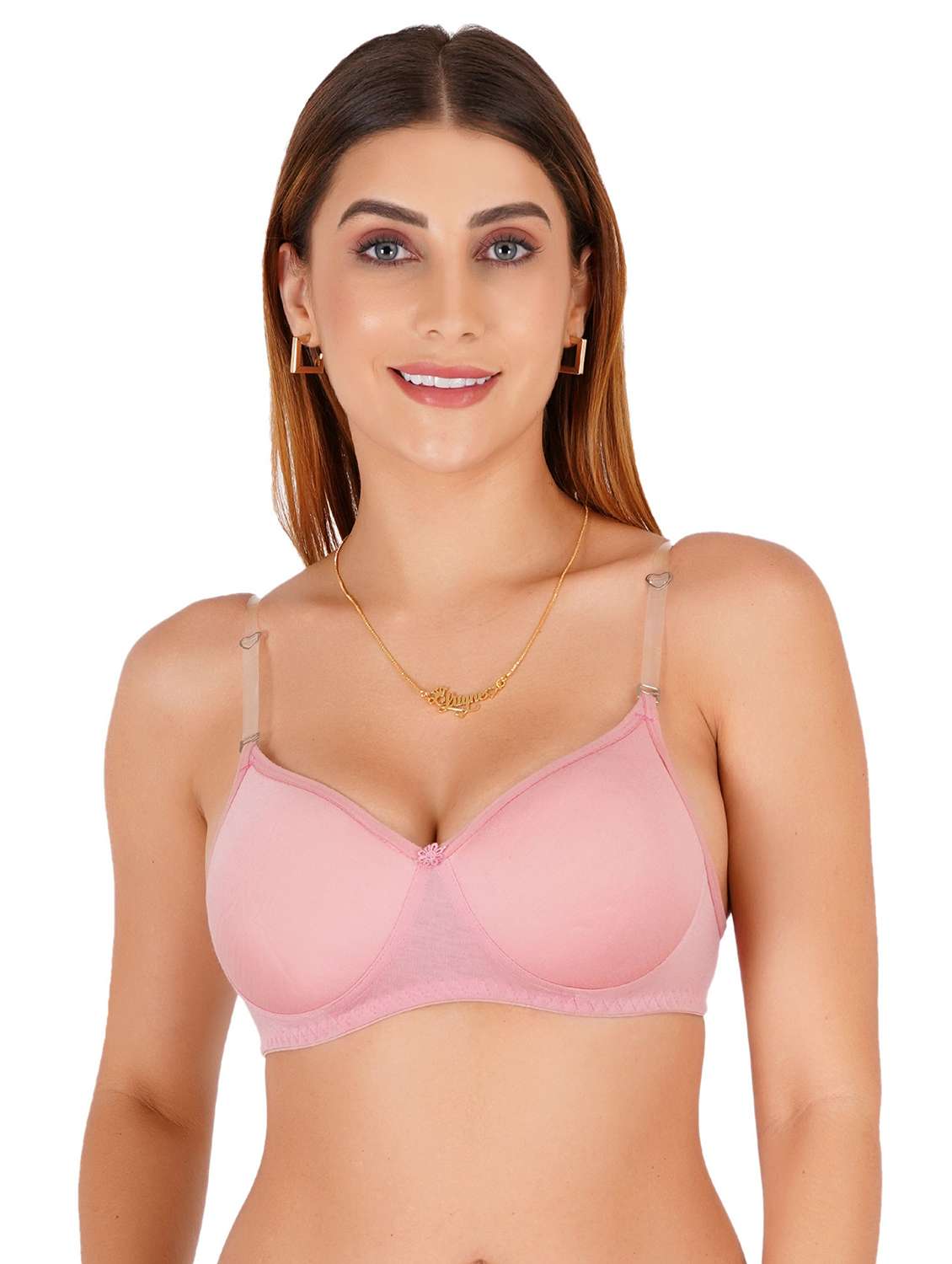 women pack of 5 non padded bra - 22444133 -  Standard Image - 3