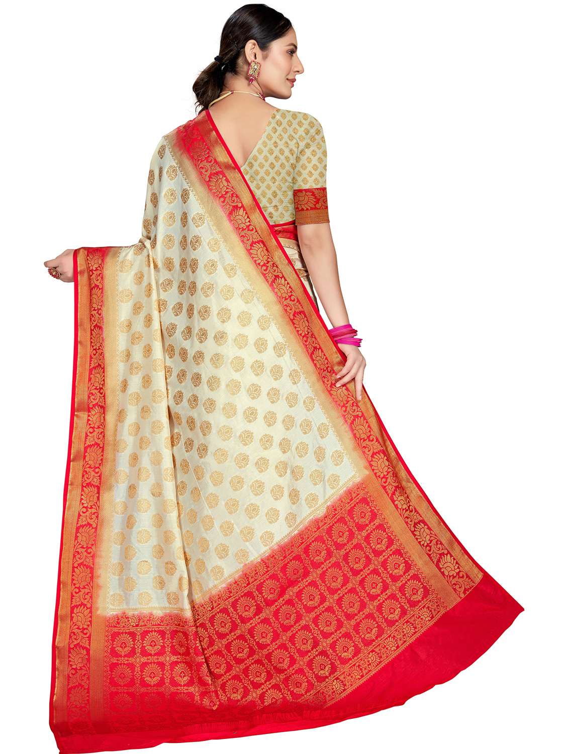 women self design banarasi saree - 22444265 -  Standard Image - 3