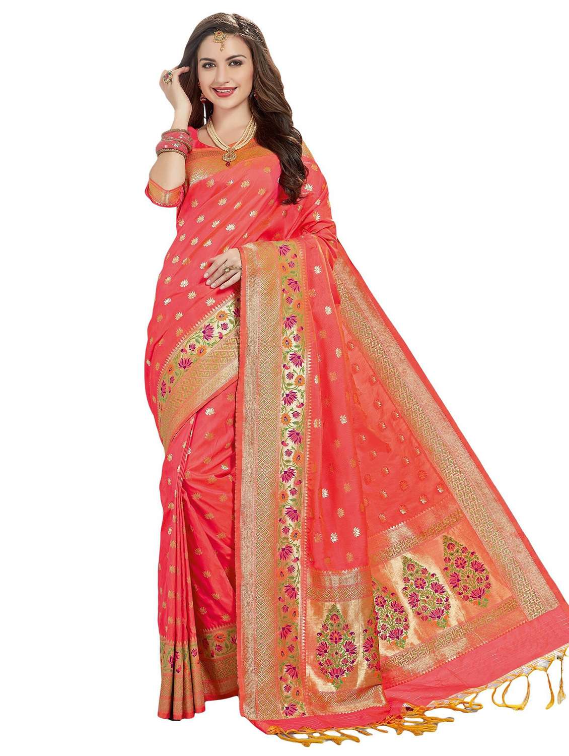 women self design banarasi saree