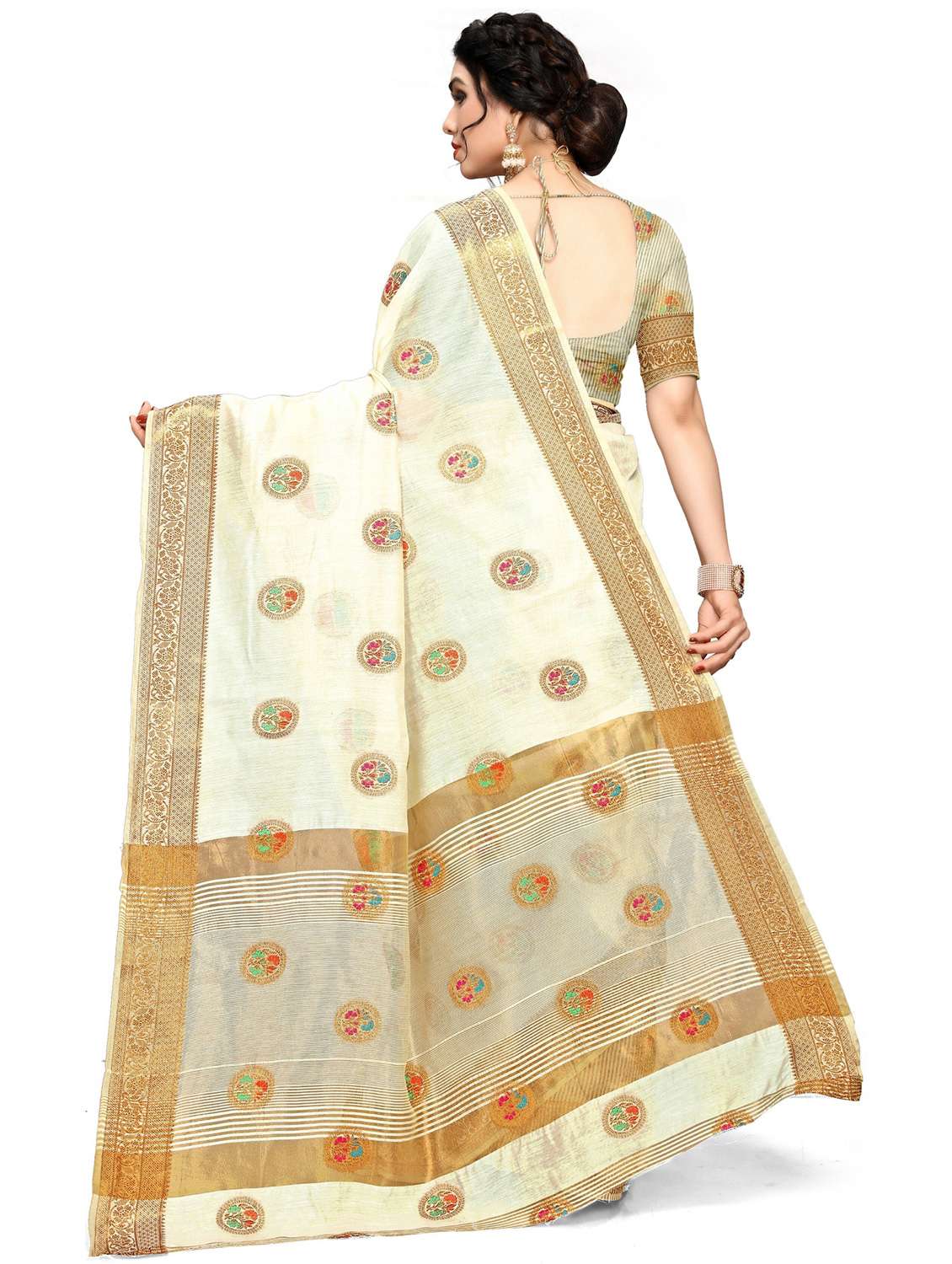 women self design banarasi saree - 22444341 -  Standard Image - 3