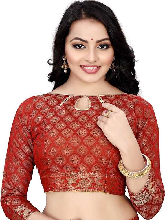 women self design chanderi saree - 22444470 -  Standard Image - 3