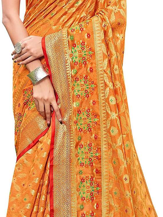 women self design banarasi saree - 22444560 -  Standard Image - 3