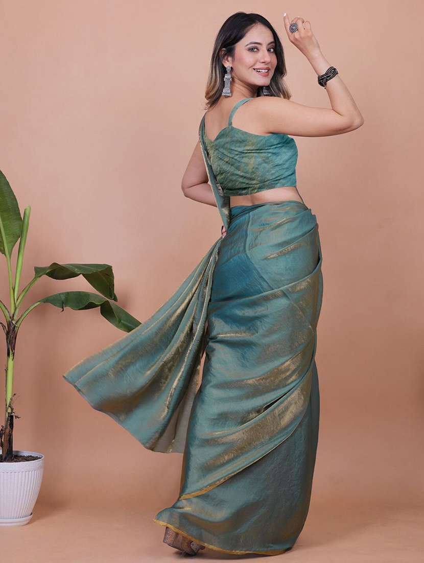 women solid plain saree - 22444702 -  Standard Image - 3