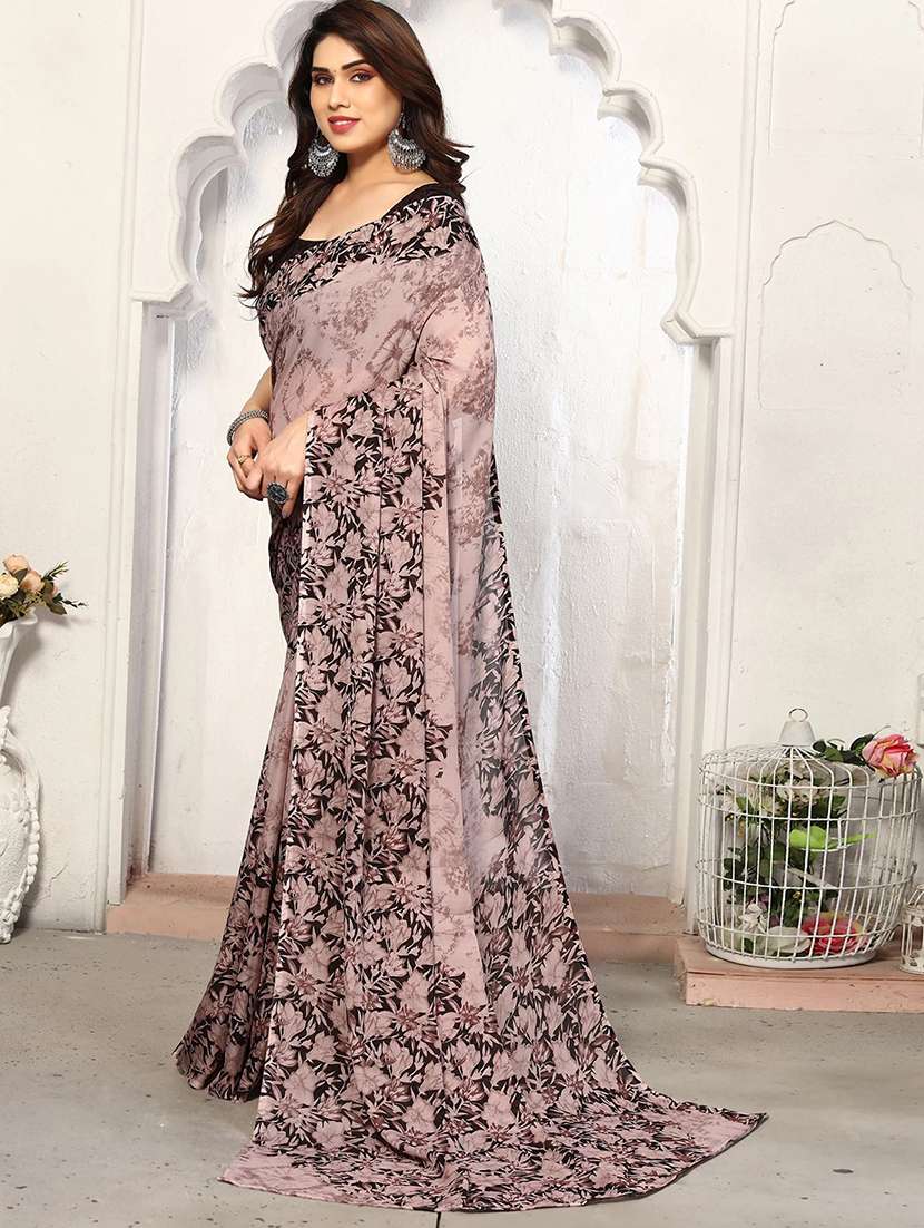 women pack of 2 printed combo saree - 22444966 -  Standard Image - 3