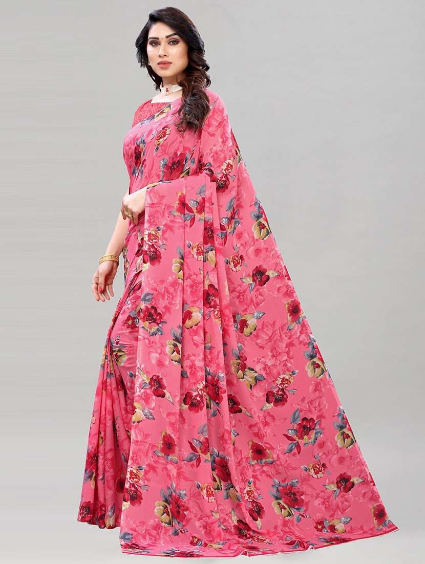 women pack of 2 printed combo saree - 22444967 -  Standard Image - 3
