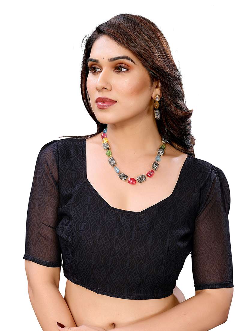 women pack of 2 printed saree with blouse - 22445196 -  Standard Image - 3