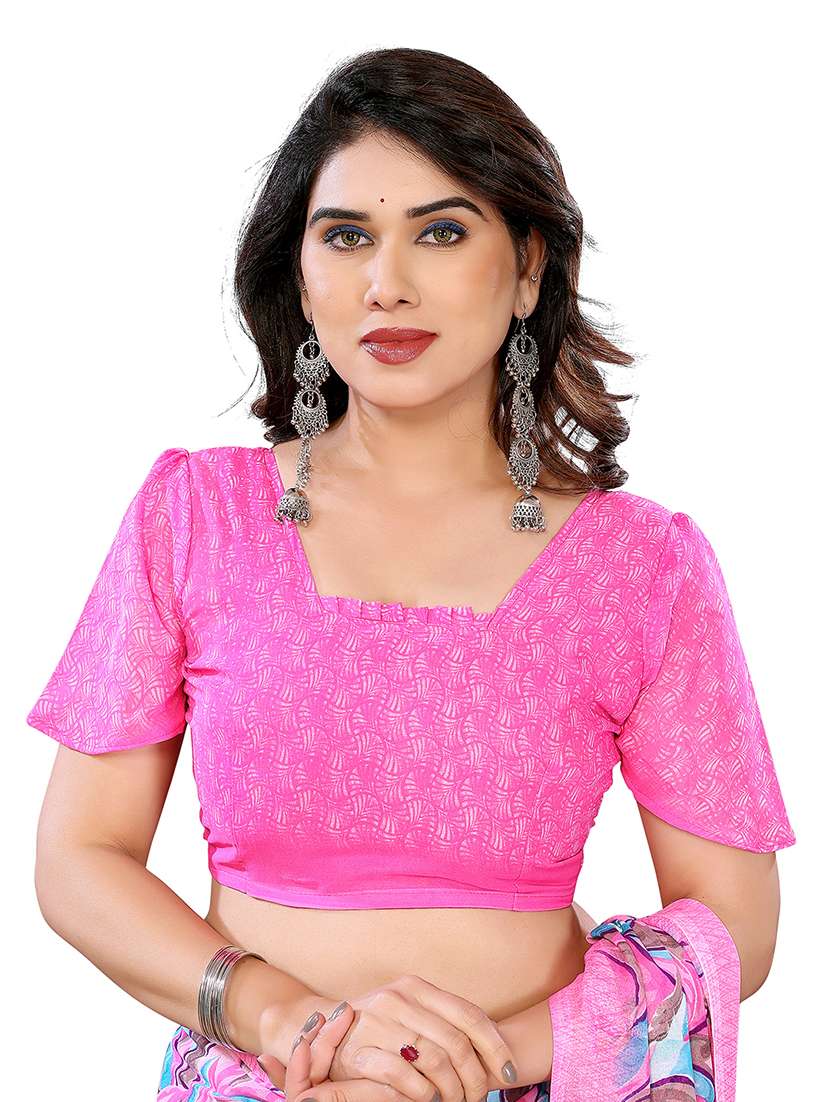Women Pack Of 2 Printed Saree With Blouse - 22445206 -  Standard Image - 3