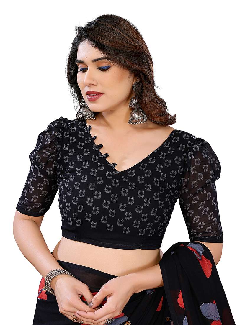 women pack of 2 printed saree with blouse - 22445214 -  Standard Image - 3