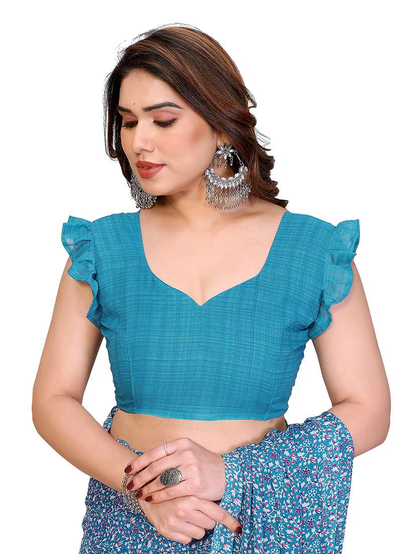 women pack of 2 printed saree with blouse - 22445316 -  Standard Image - 3