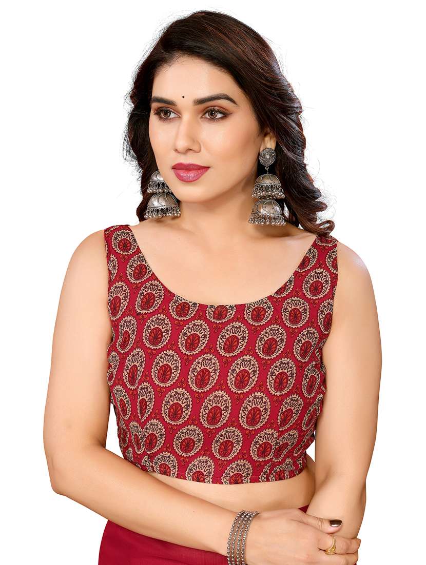 Women Pack Of 2 Printed Saree With Blouse - 22445377 -  Standard Image - 3