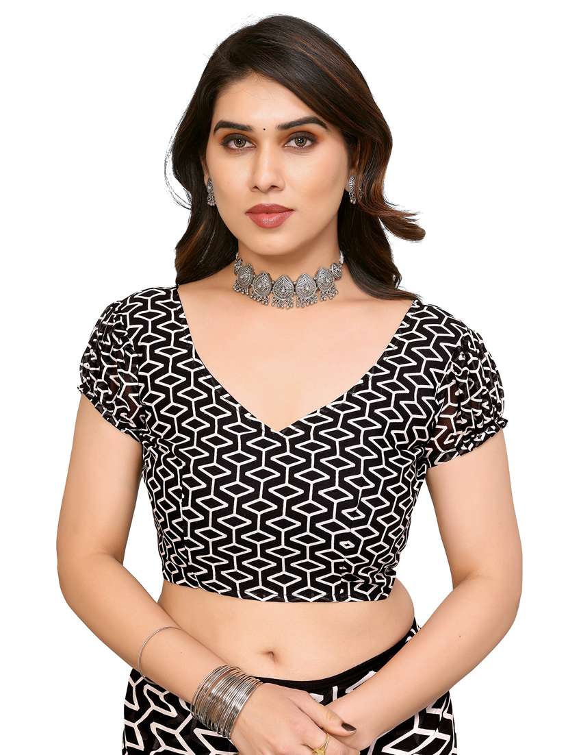 Women Pack Of 2 Printed Saree With Blouse - 22445403 -  Standard Image - 3