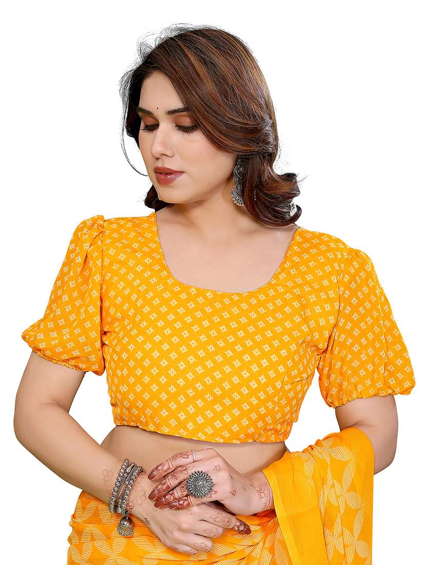 women pack of 2 printed saree with blouse - 22445528 -  Standard Image - 3