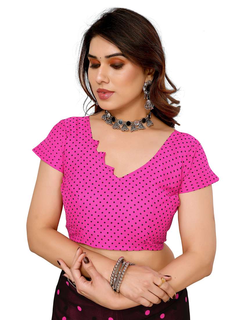 Women Pack Of 2 Printed Saree With Blouse - 22445592 -  Standard Image - 3
