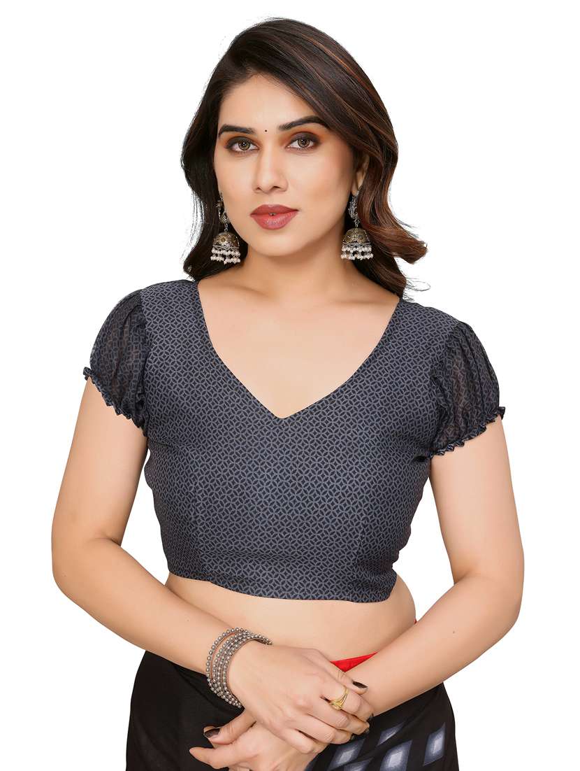 women pack of 2 printed saree with blouse - 22445606 -  Standard Image - 3