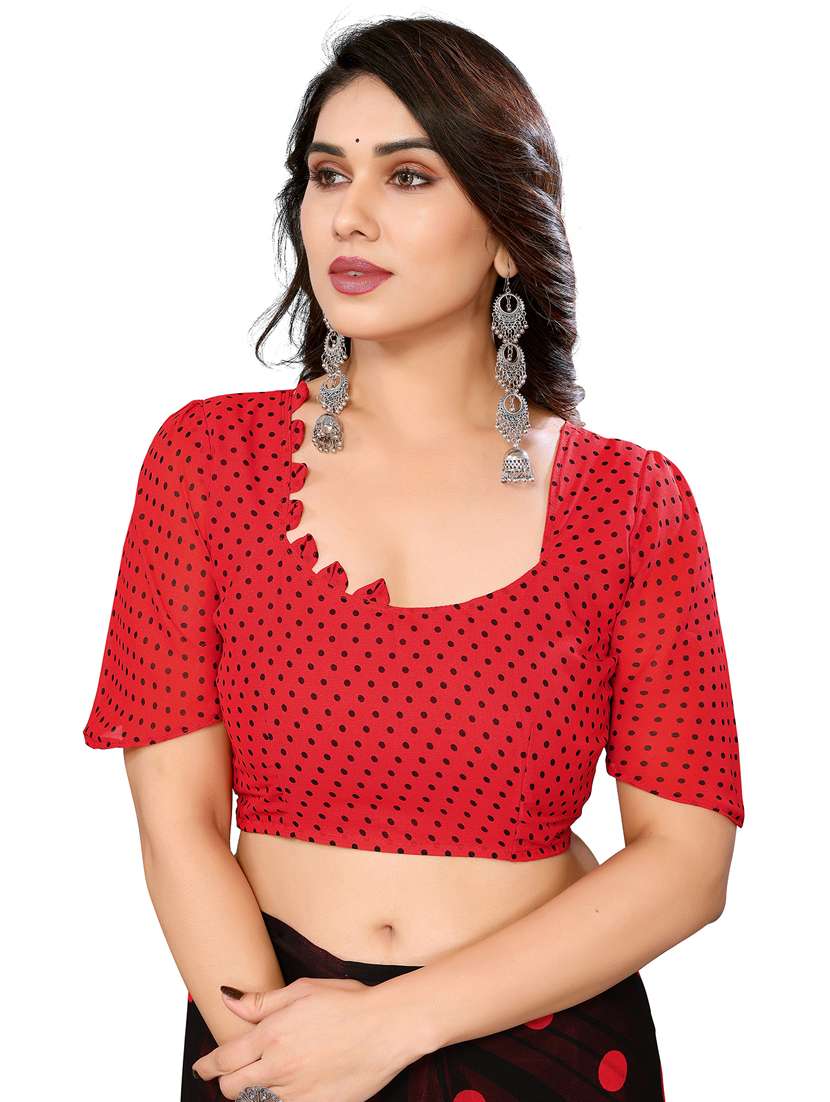 women pack of 2 printed saree with blouse - 22445616 -  Standard Image - 3