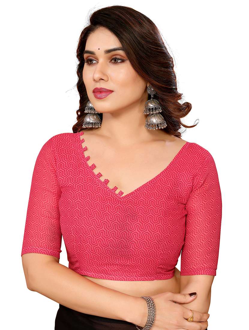 women pack of 2 printed saree with blouse - 22445620 -  Standard Image - 3