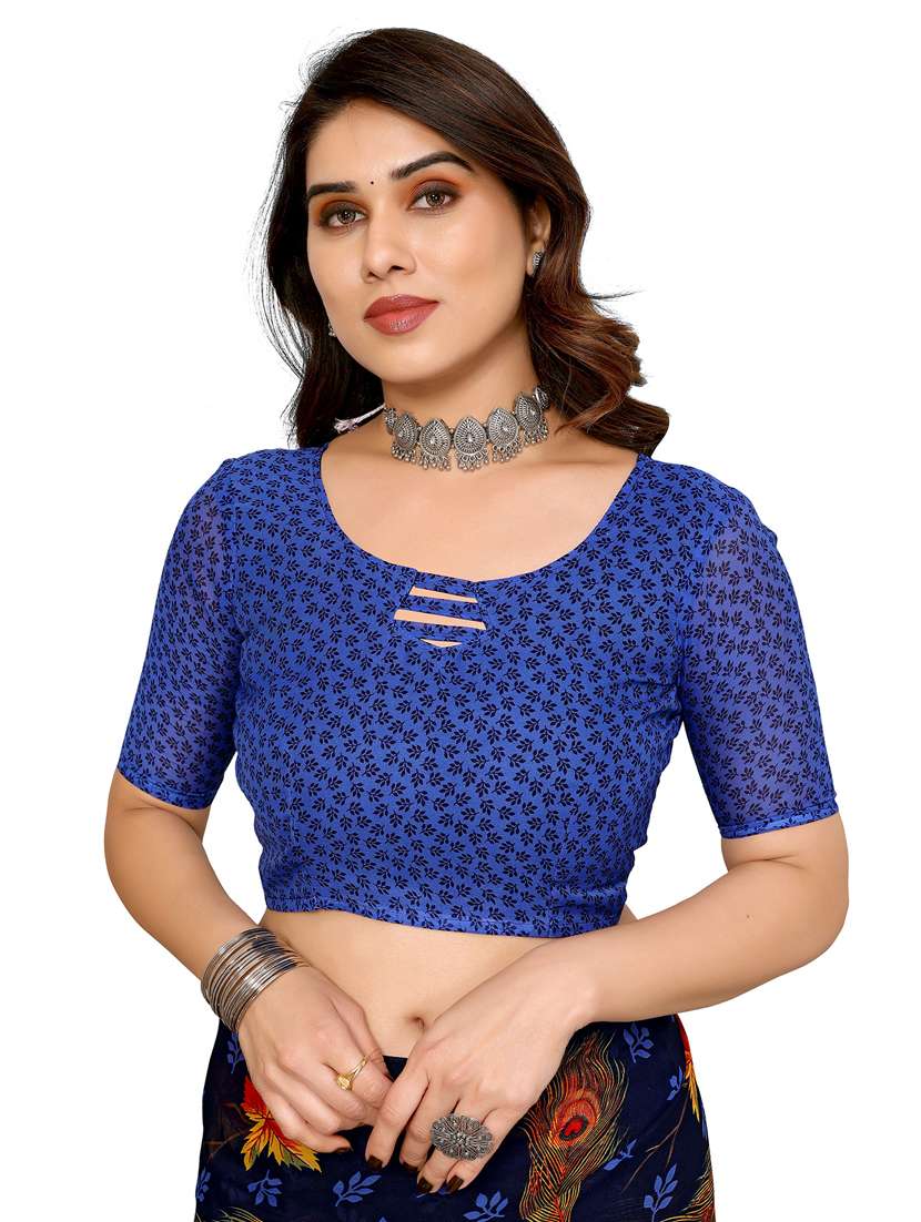 women pack of 2 printed saree with blouse - 22445633 -  Standard Image - 3