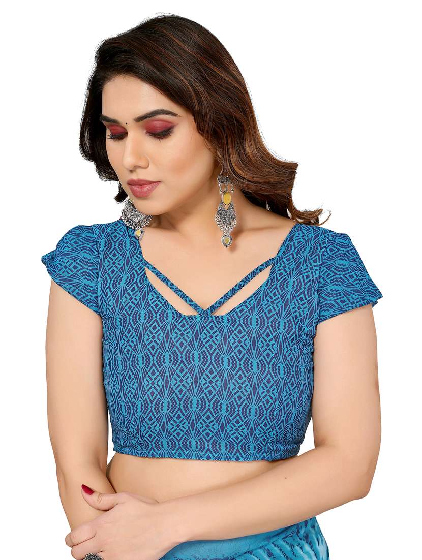 women pack of 2 printed saree with blouse - 22445643 -  Standard Image - 3