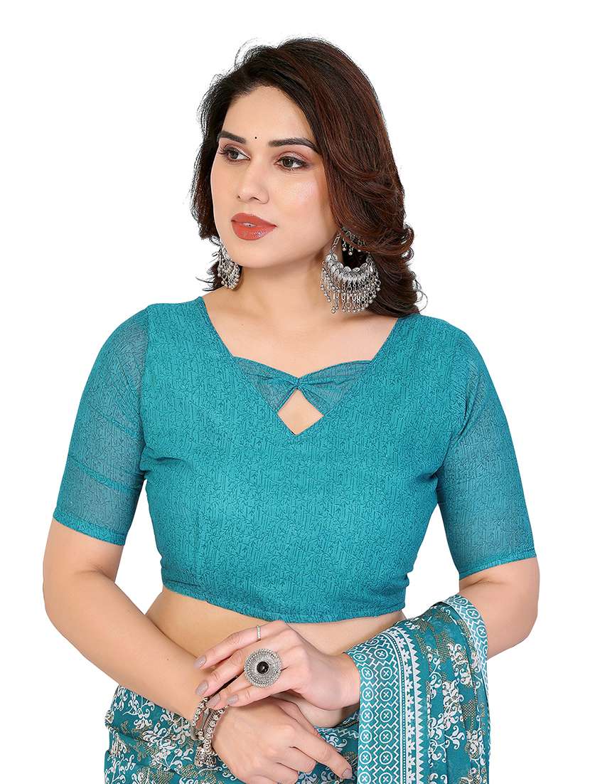 women pack of 2 printed saree with blouse - 22445699 -  Standard Image - 3