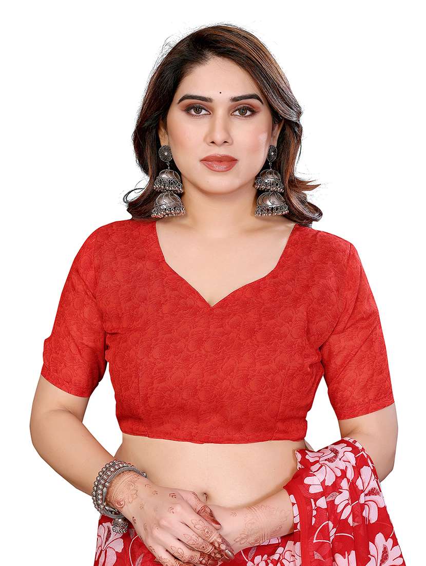 women pack of 2 printed saree with blouse - 22445761 -  Standard Image - 3