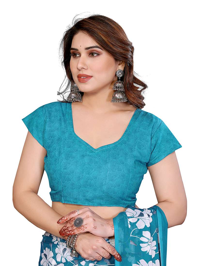 women pack of 2 printed saree with blouse - 22445988 -  Standard Image - 3