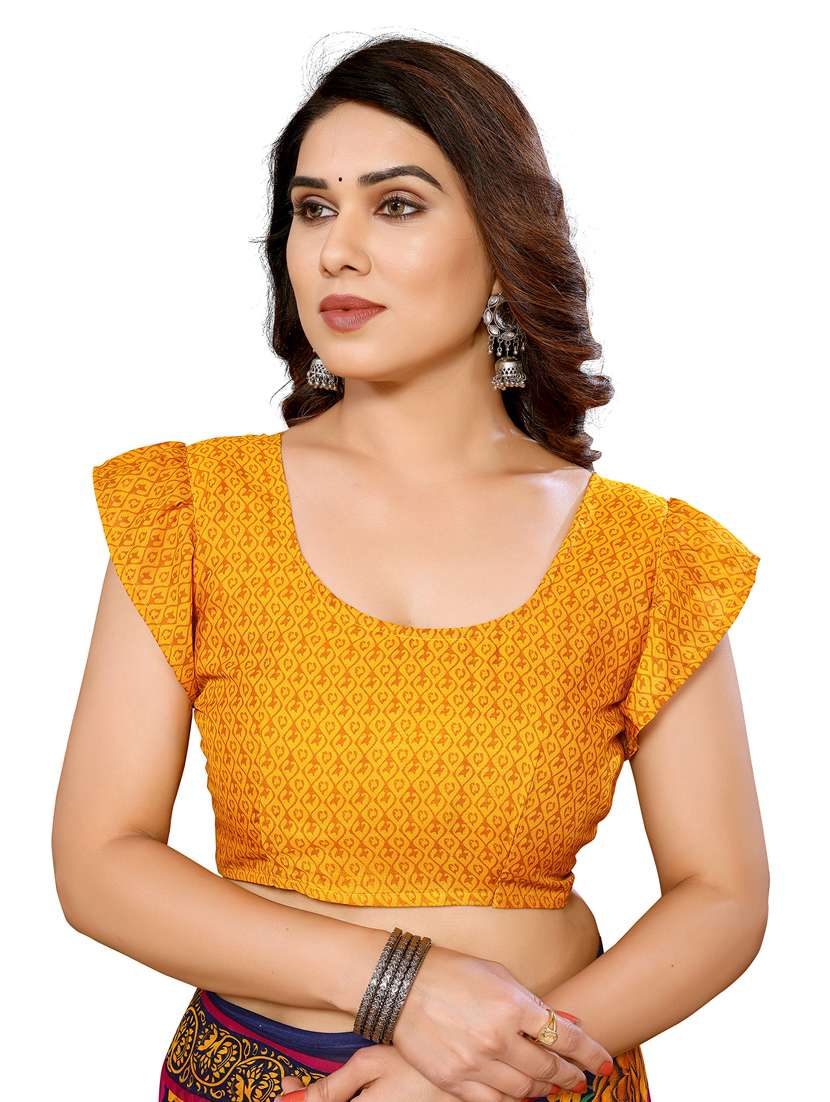 women pack of 2 printed saree with blouse - 22446030 -  Standard Image - 3