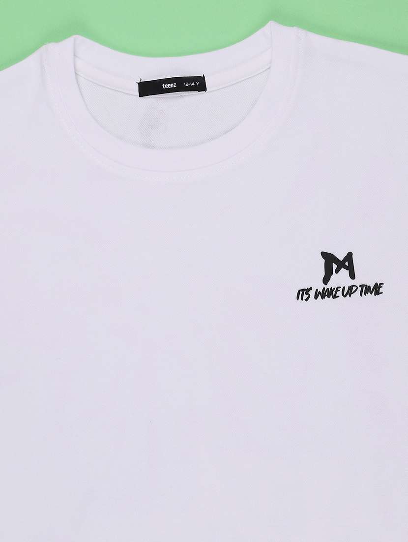boys back printed round neck short sleeves t-shirt - 22446567 -  Standard Image - 3