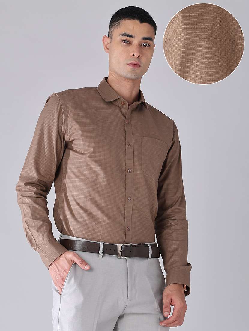 men solid long sleeves formal shirt  - 22446684 -  Standard Image - 3